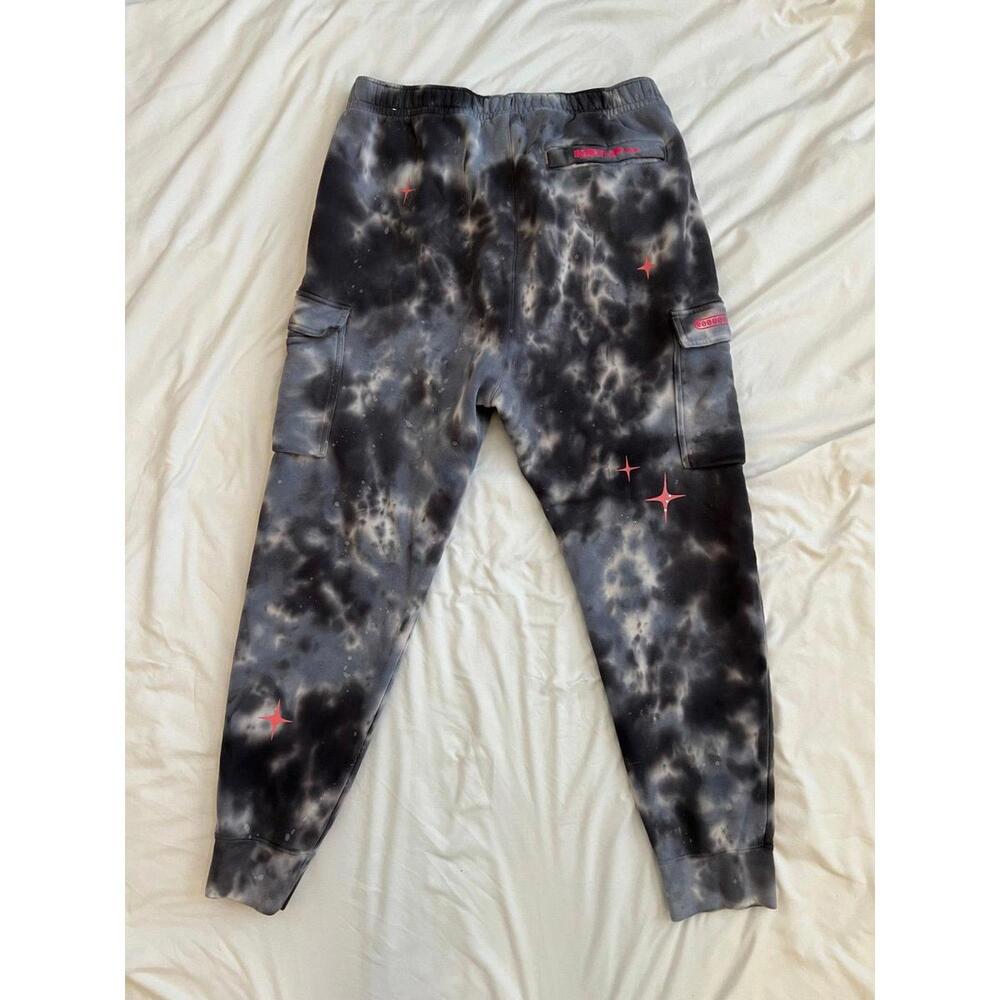 Nike men’s size large space wave cargo jogger pants in galaxy tie dye blue/grey - Picture 6 of 6